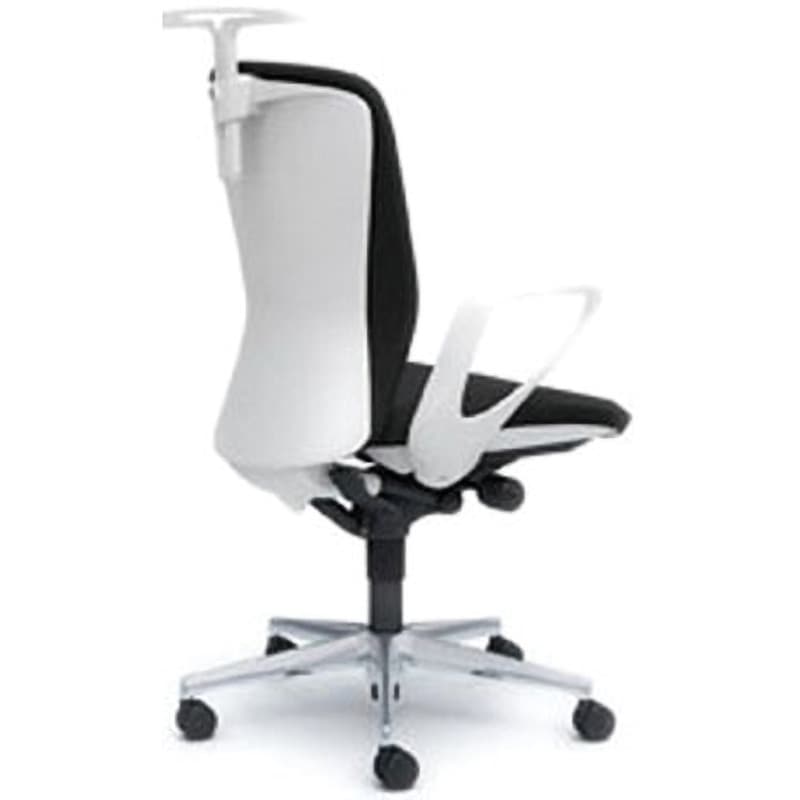 C346WA-FSF1 オフィスシーティング スラート 固定肘 ハイバック オカムラ(岡村製作所) キャスターあり ブラック色 ホワイト 幅580mm奥行645mm高さ948mm  C346WA-FSF1