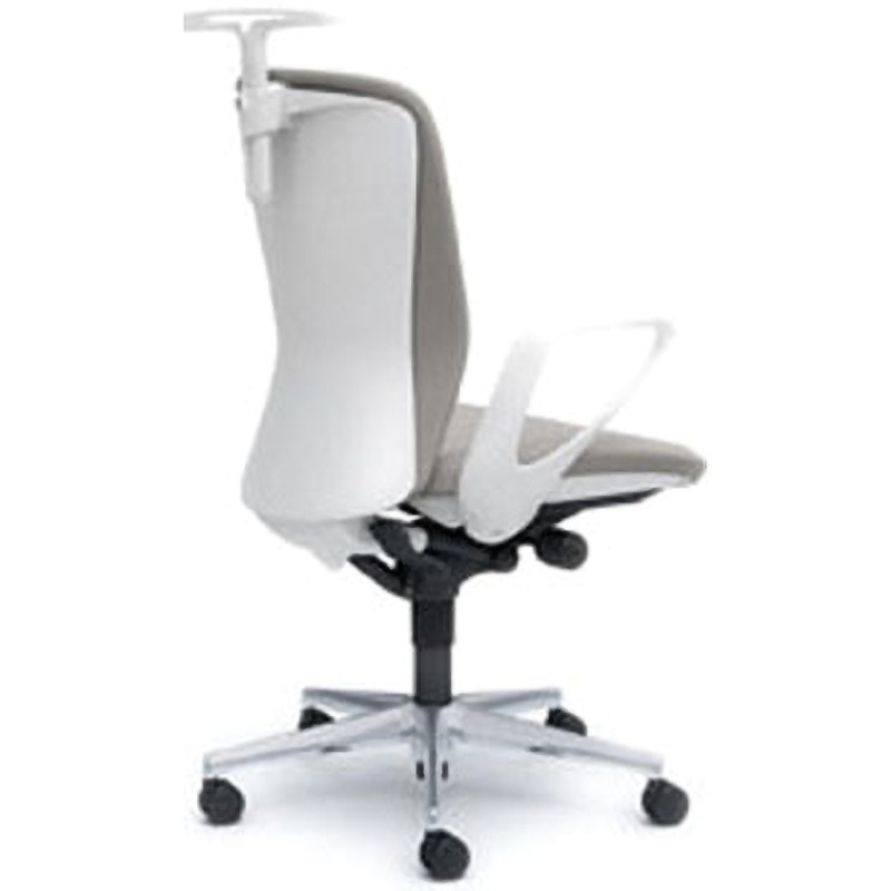 C346WA-FSG3 オフィスシーティング スラート 固定肘 ハイバック オカムラ(岡村製作所) キャスターあり ライトグレー色 幅580mm奥行645mm高さ948mm  C346WA-FSG3