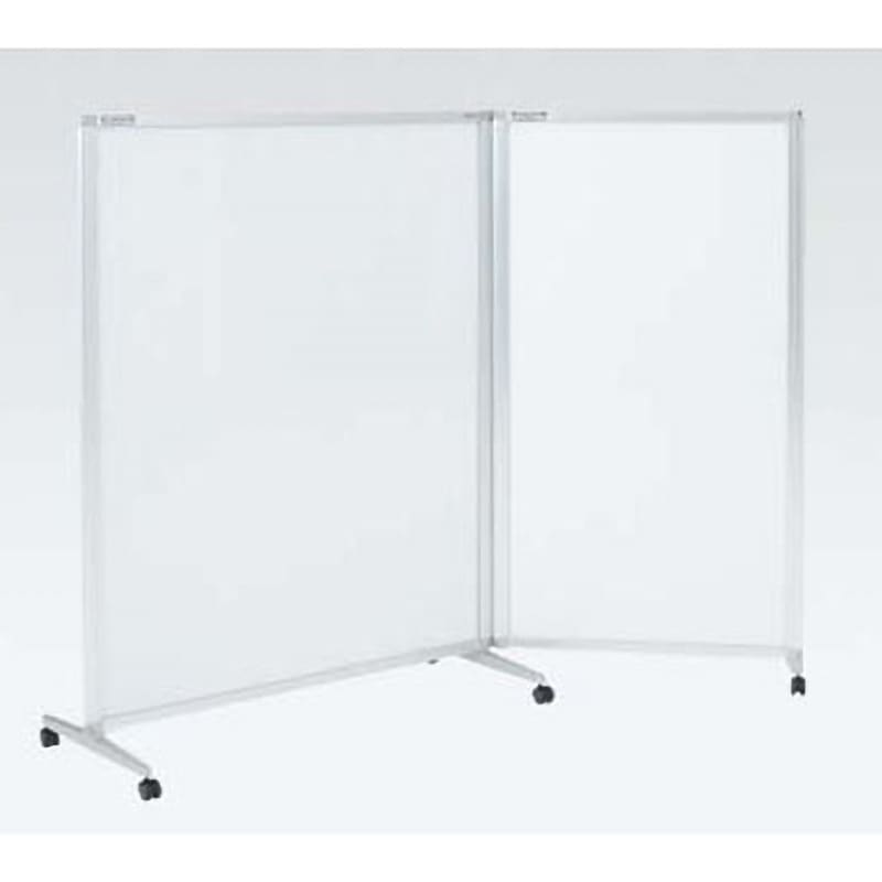 4W65FE H216 スタンドパーティション4W65 ホワイトボード仕様 2連 オカムラ(岡村製作所) ソフトグレー色 高さ1520mm