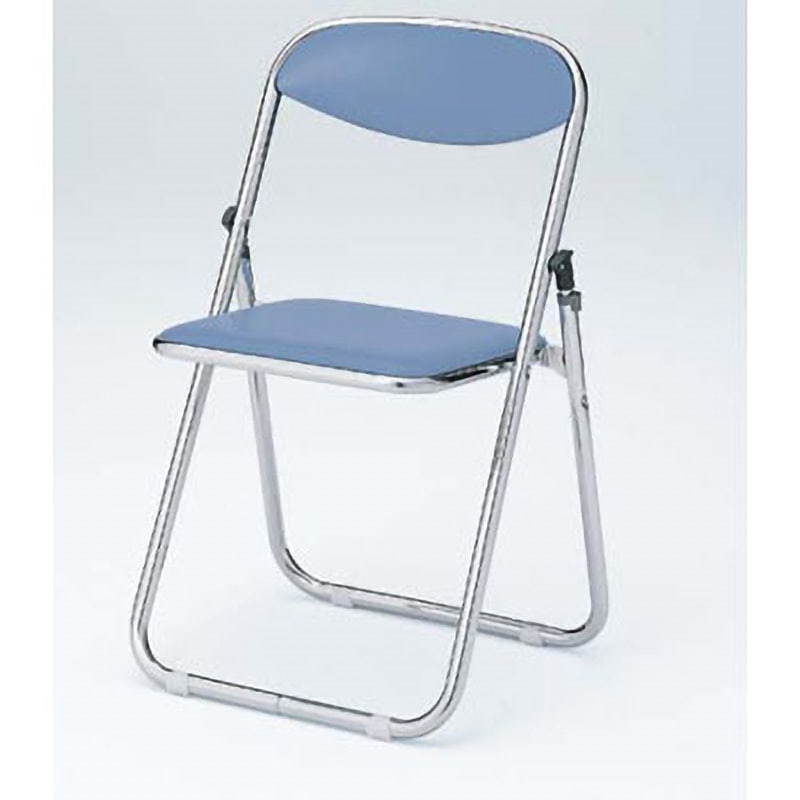 8151SZ P335 折りたたみチェア 8151S 背座PVCパッドタイプ オカムラ(岡村製作所) ライトブルー色
