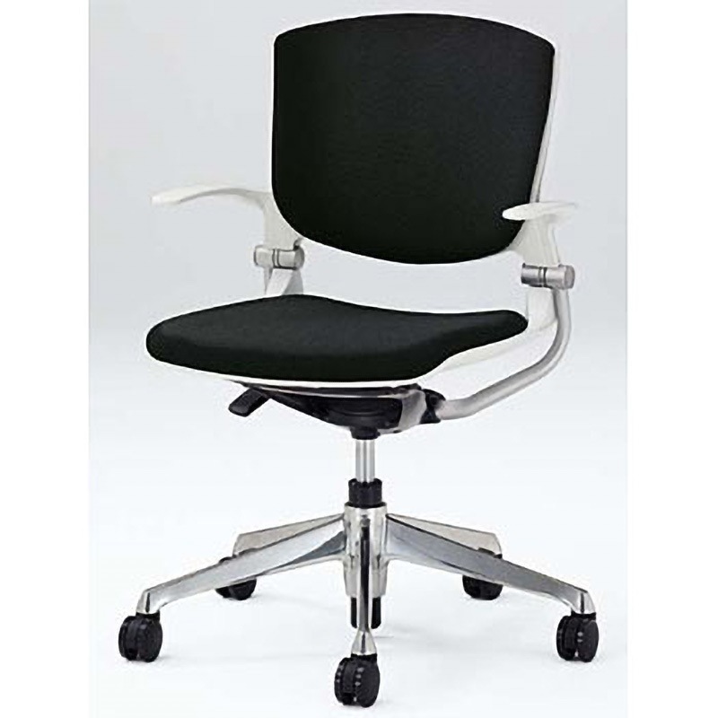 8142NB FBA1 ミーティングチェア グラータ 肘付き 5本脚 背パッド付き オカムラ(岡村製作所) キャスターあり ブラック色   8142NB FBA1 46,788円