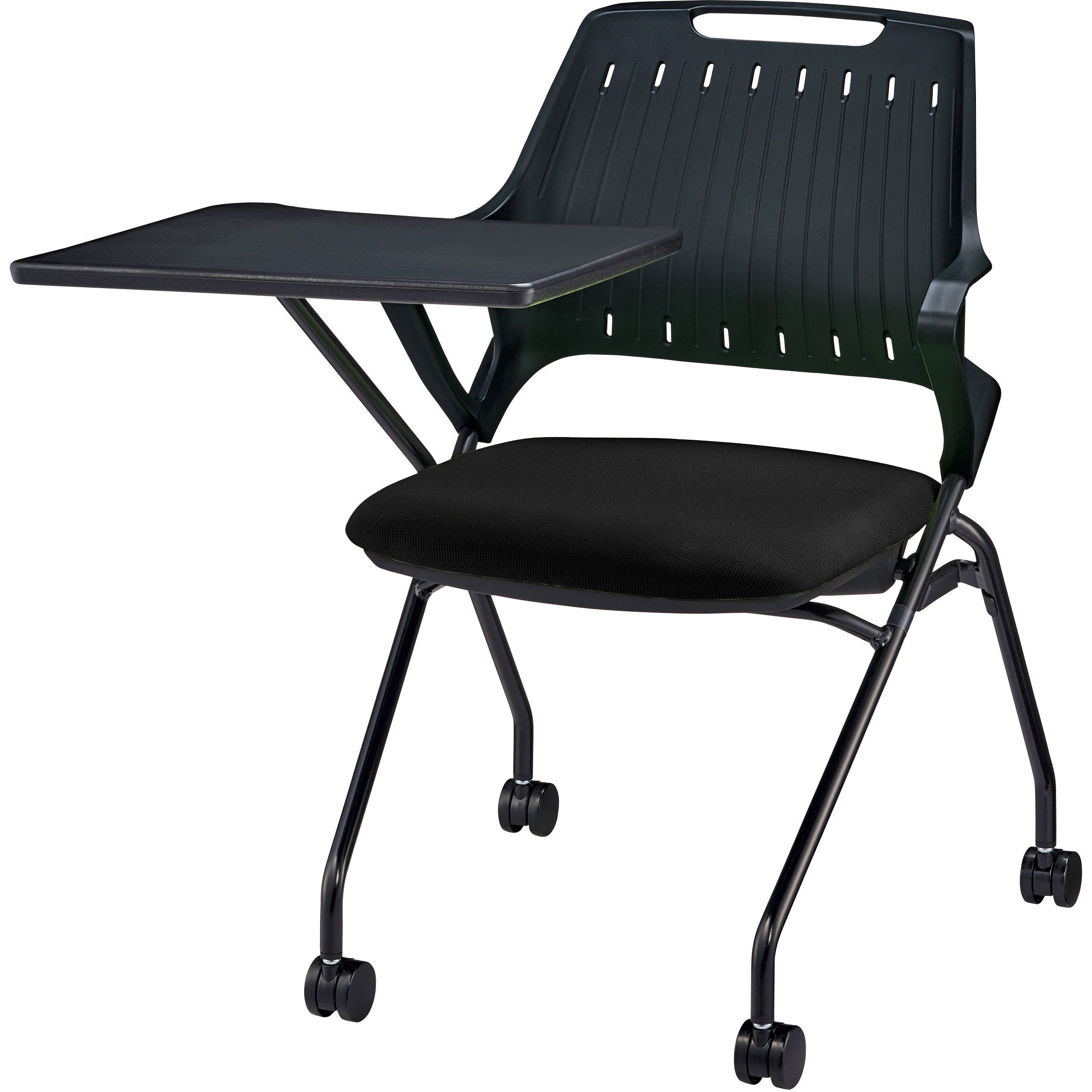 No.3986NF-K ミーティング用チェアー(レピス) LION (ライオン事務器) ブラック色 質量10.5kg 幅685mm奥行810mm高さ792mm