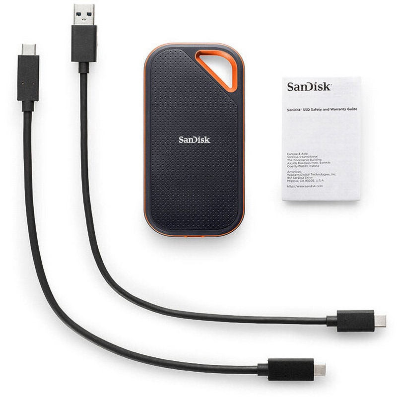 SDSSDE81-2T00-J25 エクストリームプロ ポータブルSSD SanDisk(サンディスク) USB 3.2 Gen 2 x2 容量2TB  SDSSDE81-2T00-J25 - 【通販モノタロウ】