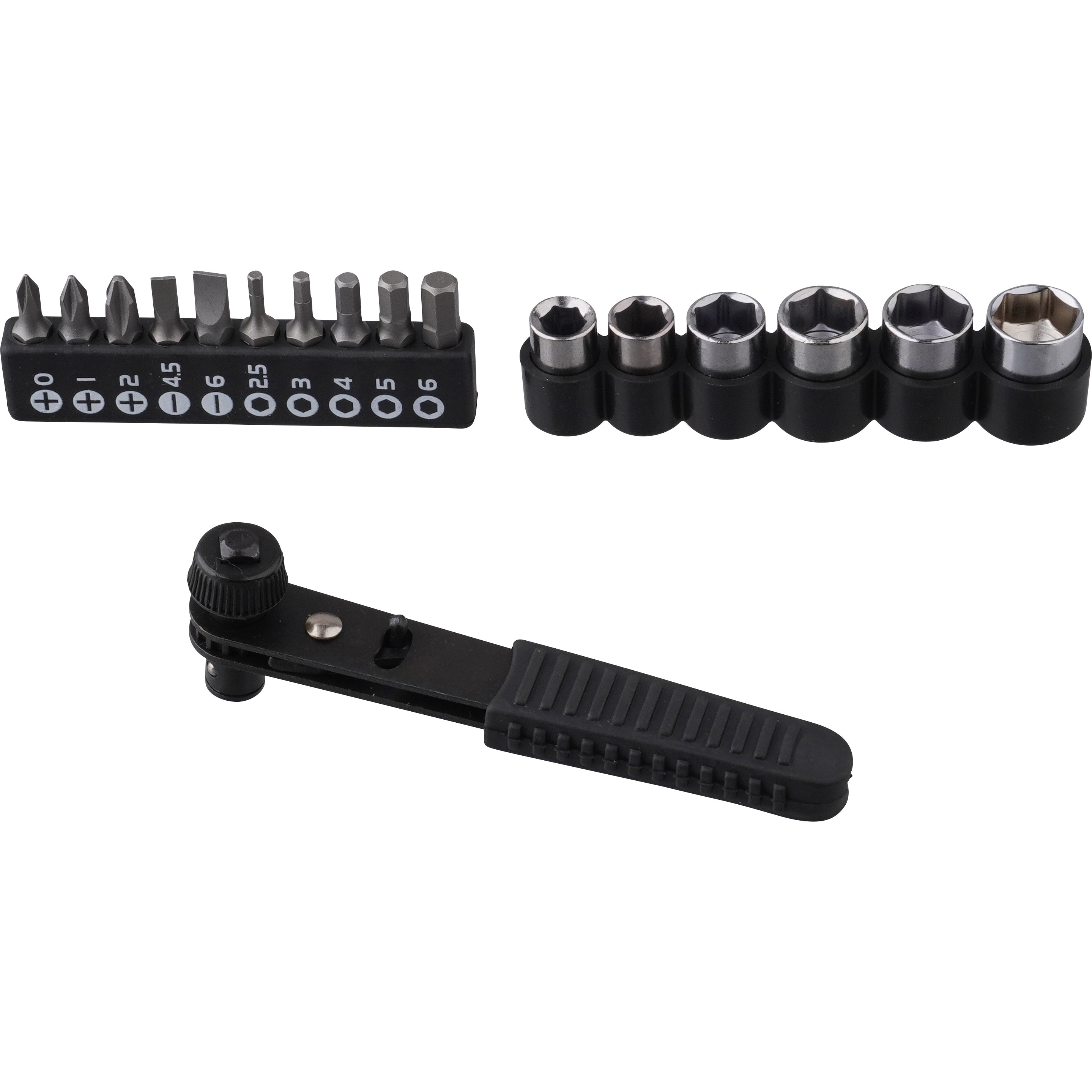 2WRS-100 2WAYラチェットハンドルセット17pcs 1セット(17本) GISUKE