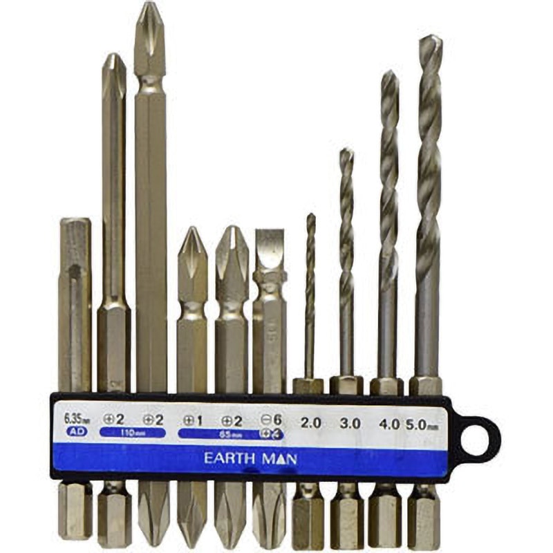 DB-11 コンビネーションビット&ドリルセット EARTH MAN 両頭