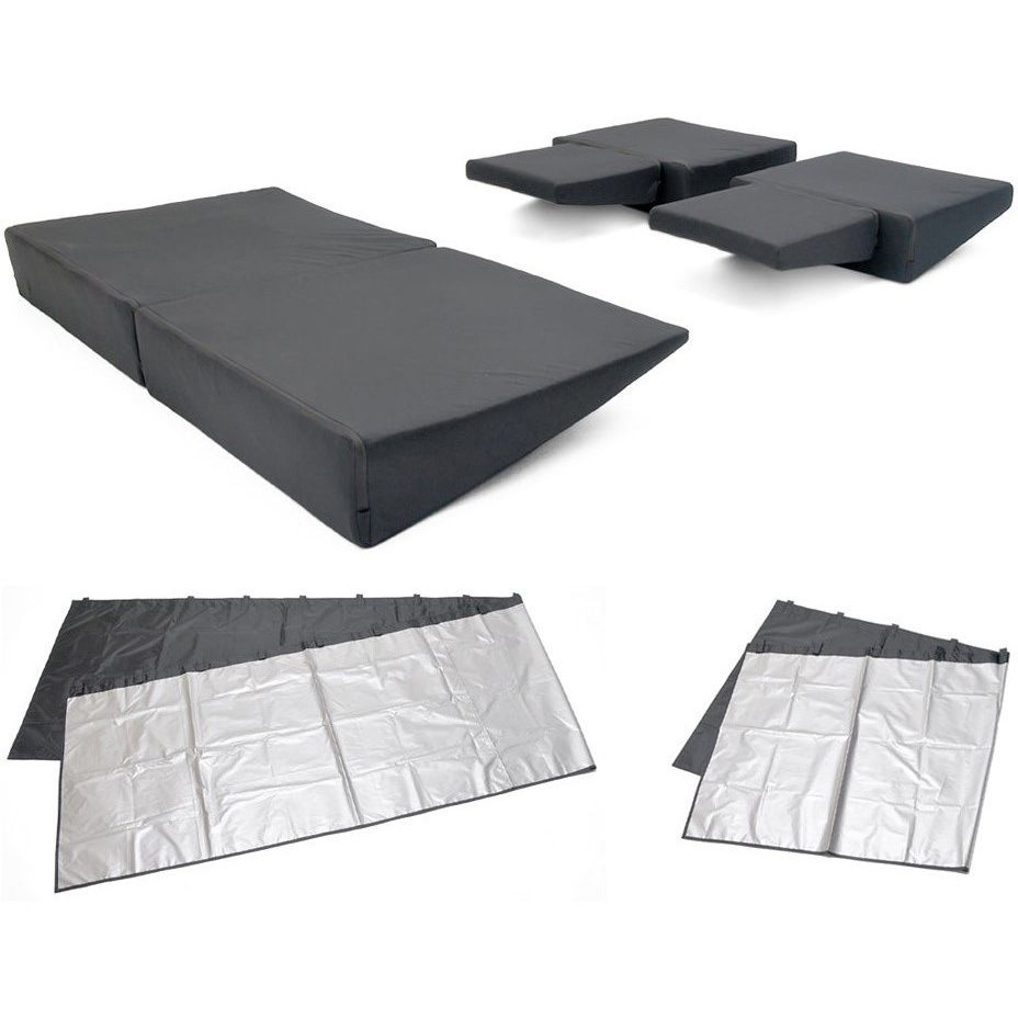 A1360a-a-602BK+B110-729BK 車中泊座席シートフラットマット 1台 セルタン 【通販モノタロウ】