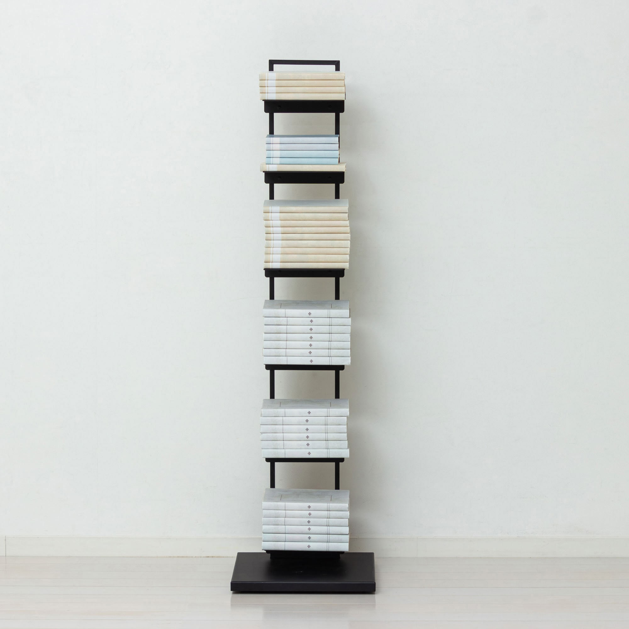 22862 ブックタワーシェルフ クロシオ スチール・粉体塗装 組立式仕様