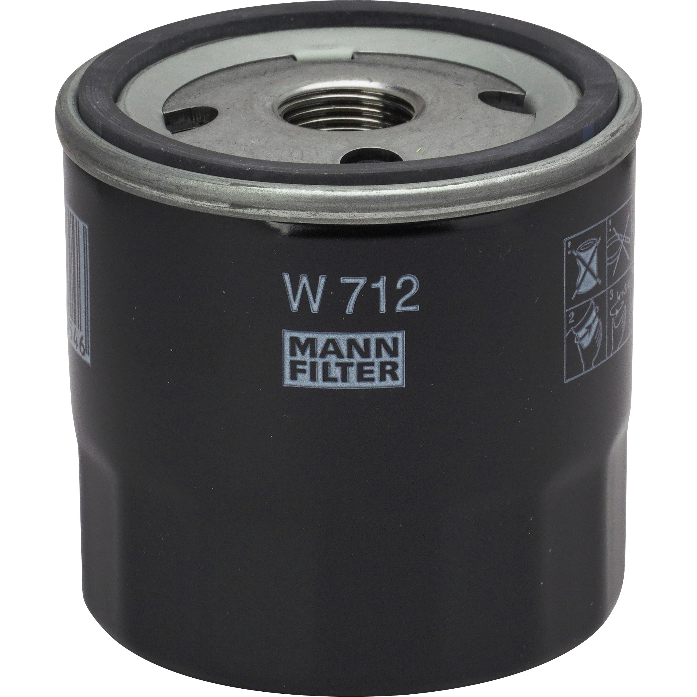W712 輸入車用オイルフィルター 1箱 MANN-FILTER 【通販モノタロウ】