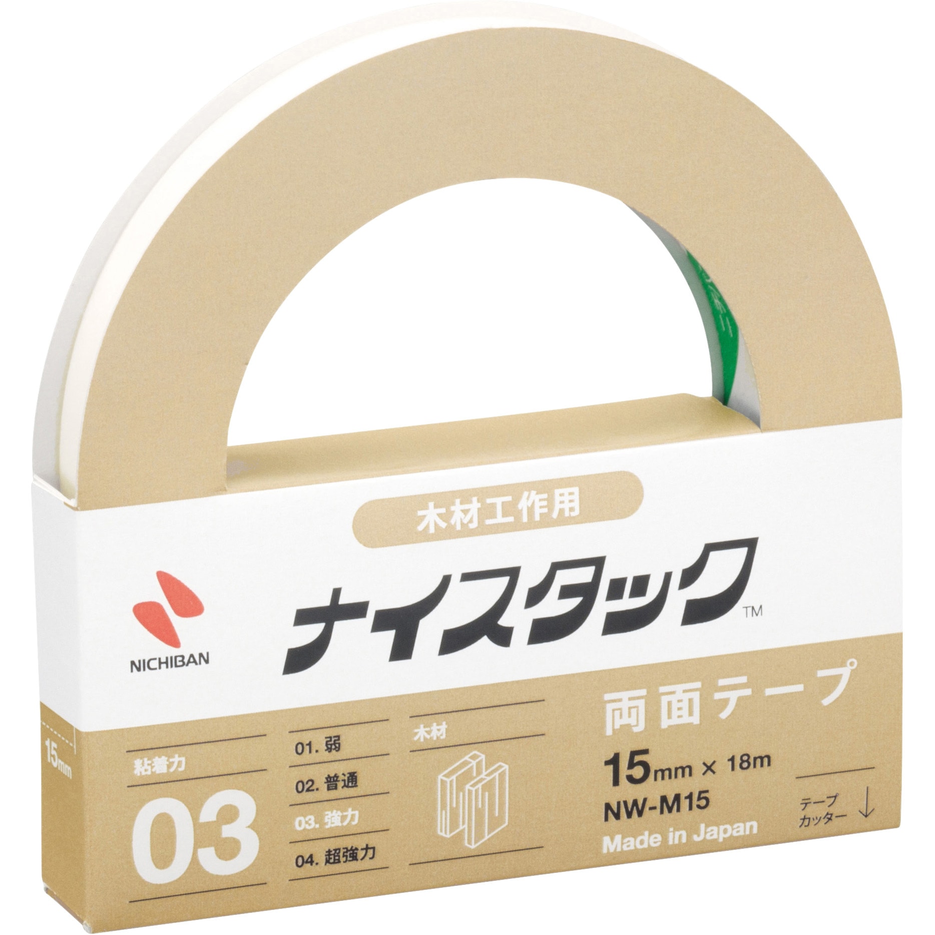 NW-M15 ナイスタック 木材工作用 強力タイプ ニチバン 不織布基材 アクリル系