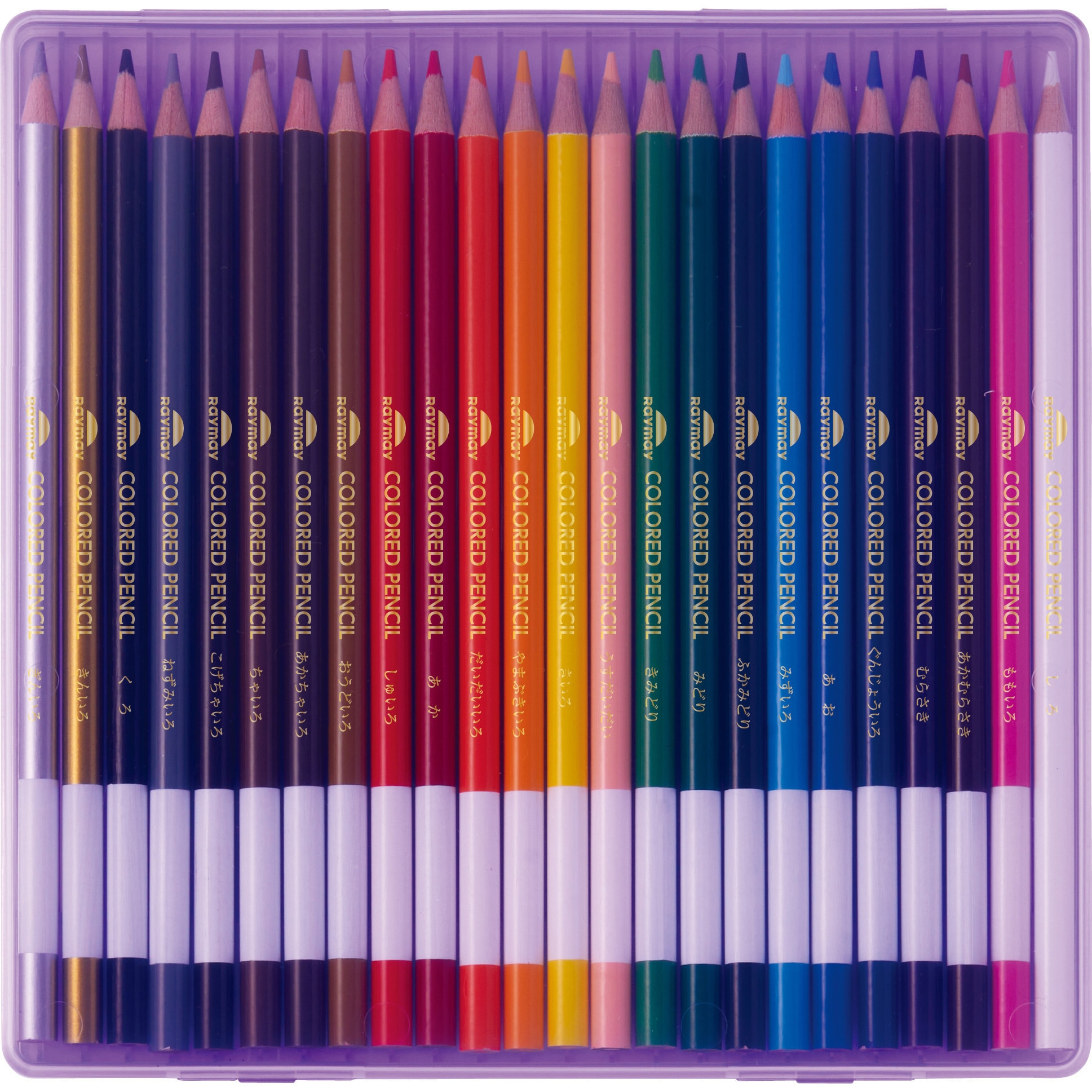 RE1191V 先生おすすめ 色鉛筆(24色) レイメイ藤井 バイオレット色