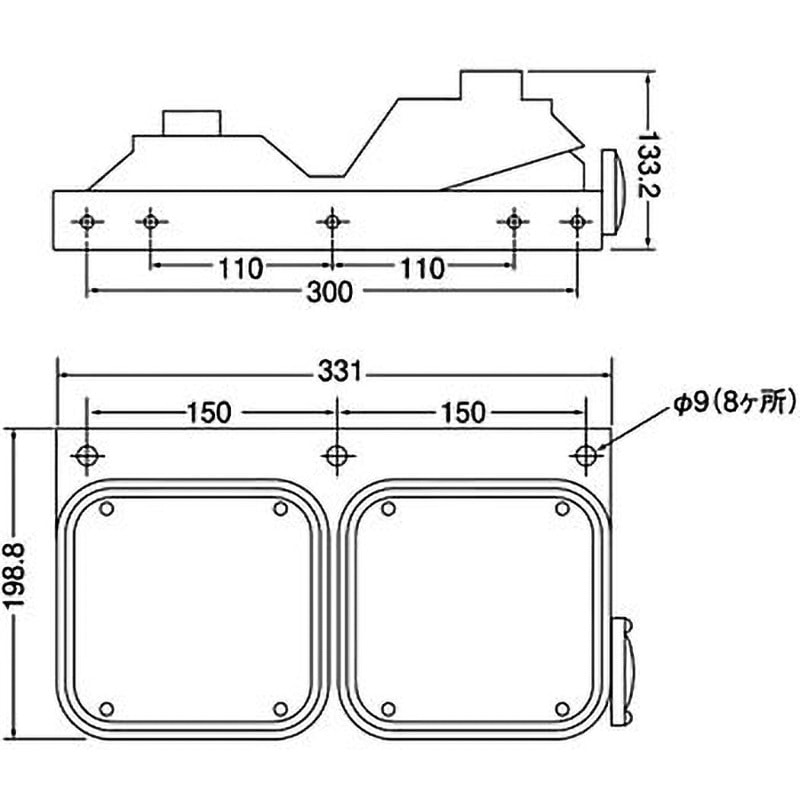 小糸製作所　2連リアコンビネーションランプ 左右セット Amazon | 【左右セット】小糸製作所 [中・大型トラック用