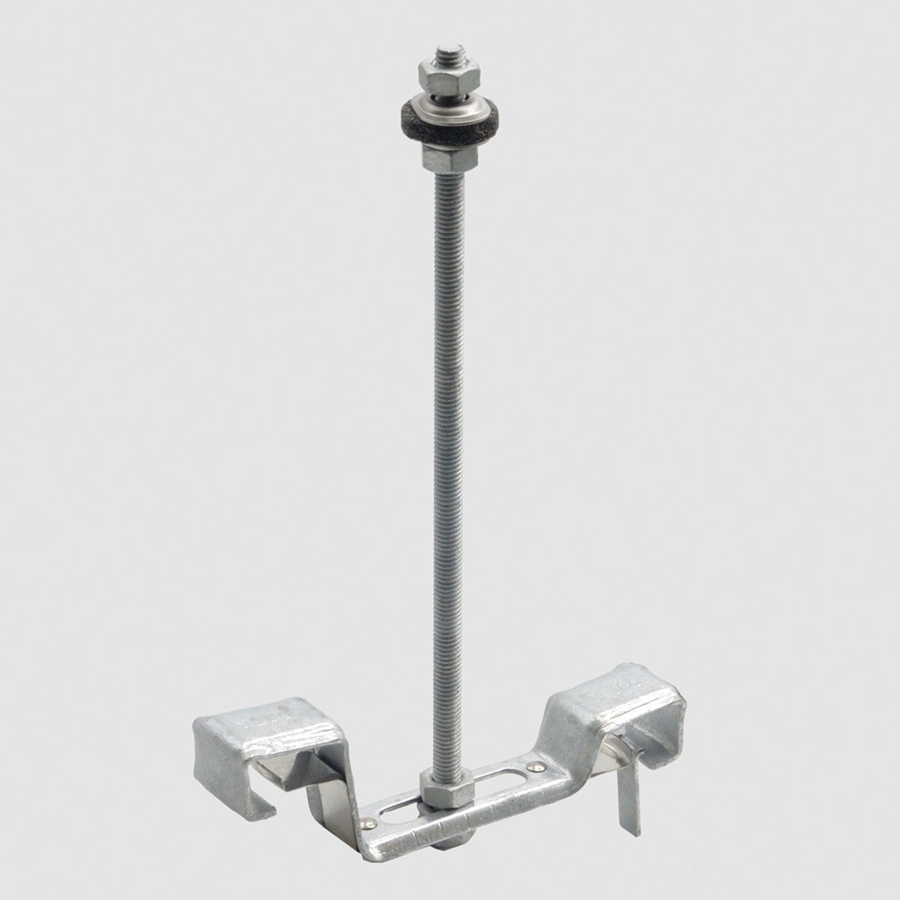 大型のきとい V200 亜鉛メッキ金具折版(吊)L270 エスロン 雨どい金具