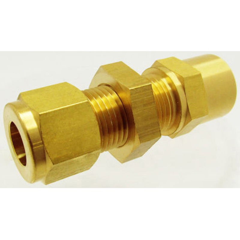 GBFC-6M2R-BS 黄銅製 Wフェルール 締付型圧力計ユニオン 1袋(10個) 群協製作所 【通販モノタロウ】