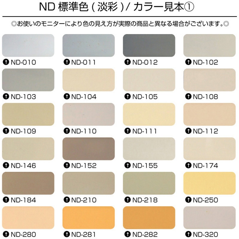3030917 ニッペ グランセラトップ1液水性 日本ペイント推奨標準色ND