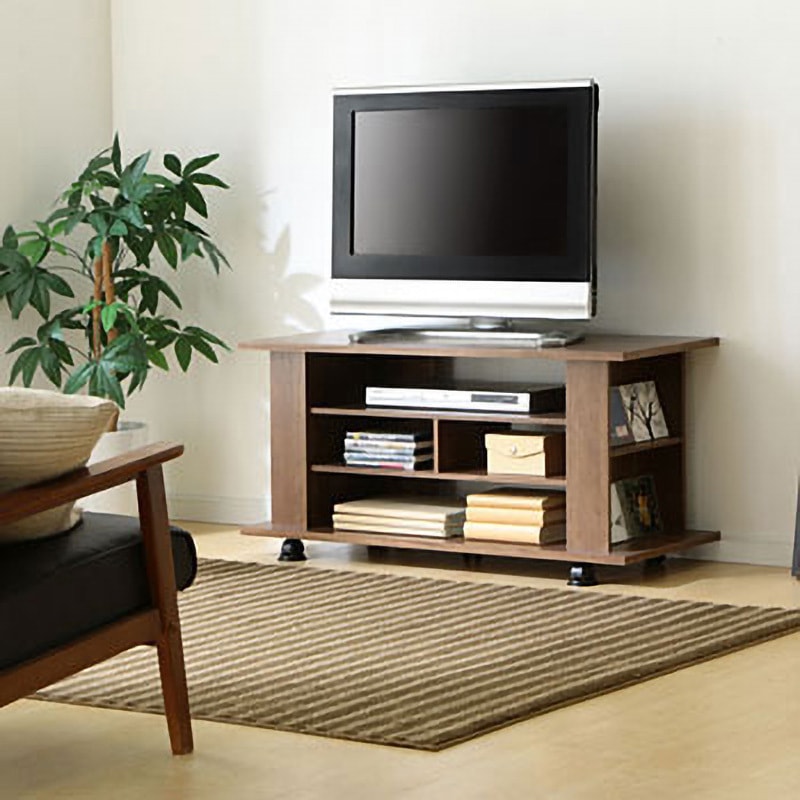 OAB-100 オープンテレビ台 アイリスオーヤマ ブラウン色 幅100cm
