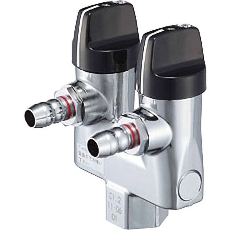 専用品LPガス用　昭和レトロの雰囲気を楽しむオブジェ G023-12 LA二口ON・OFFヒューズガス栓 都市ガス用 1個 光陽産業 【通販