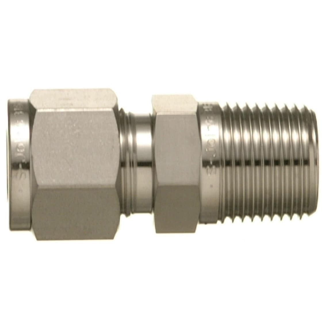 SHW-20M-8R SUS316ステンレス製 ダブルフェルール継手 メールコネクター(テーパーねじタイプ) 1個 三興マテリアルサプライ 【通販モノタロウ】