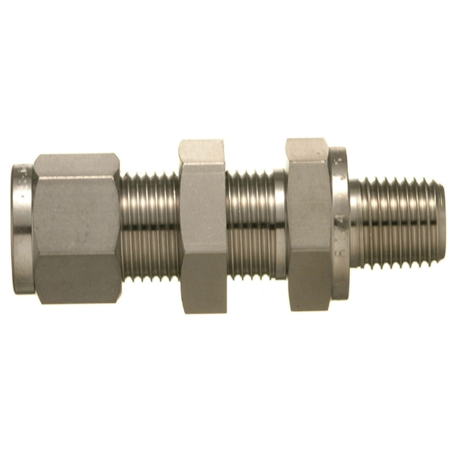 SBHW-3M-2R SUS316ステンレス製 ダブルフェルール継手 バルクヘッドメールコネクター(テーパーねじタイプ) 1個 三興マテリアルサプライ 【通販モノタロウ】 5,518円