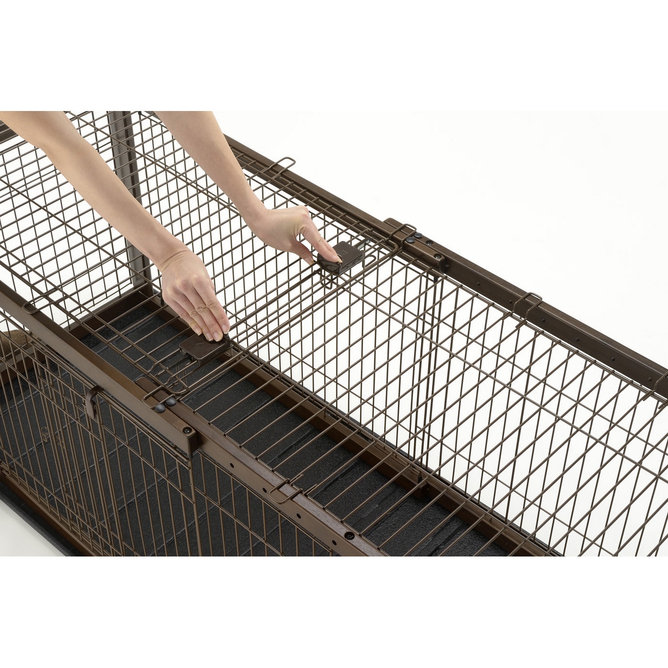 木製スライドペットサークル 屋根面 Richell(リッチェル) レギュラー 