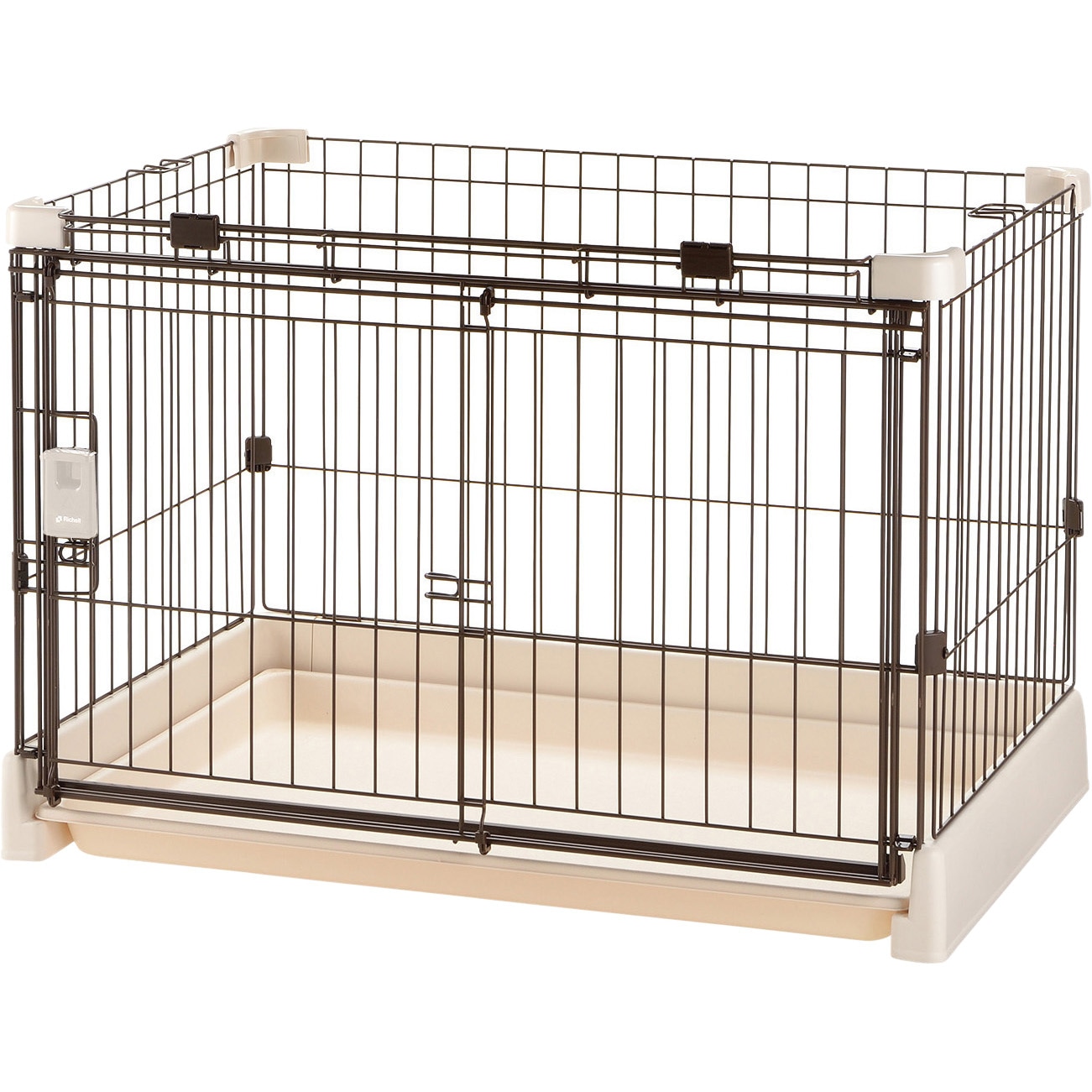 Richell お掃除簡単ペットサークル 90cm 4点セット もっとお掃除簡単ペットサークル 90-60 Richell(リッチェル) 寸法90.5