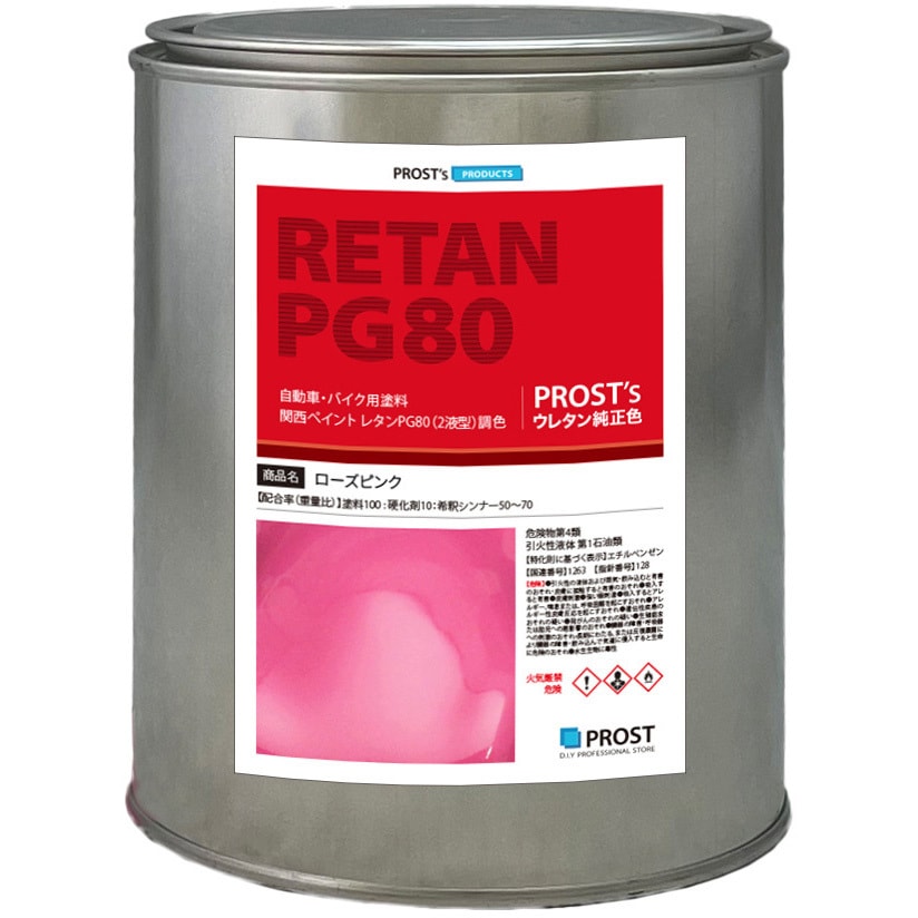 rpink-1 関西ペイント PG80 ローズ ピンク 1個(1kg) PROST's 【通販