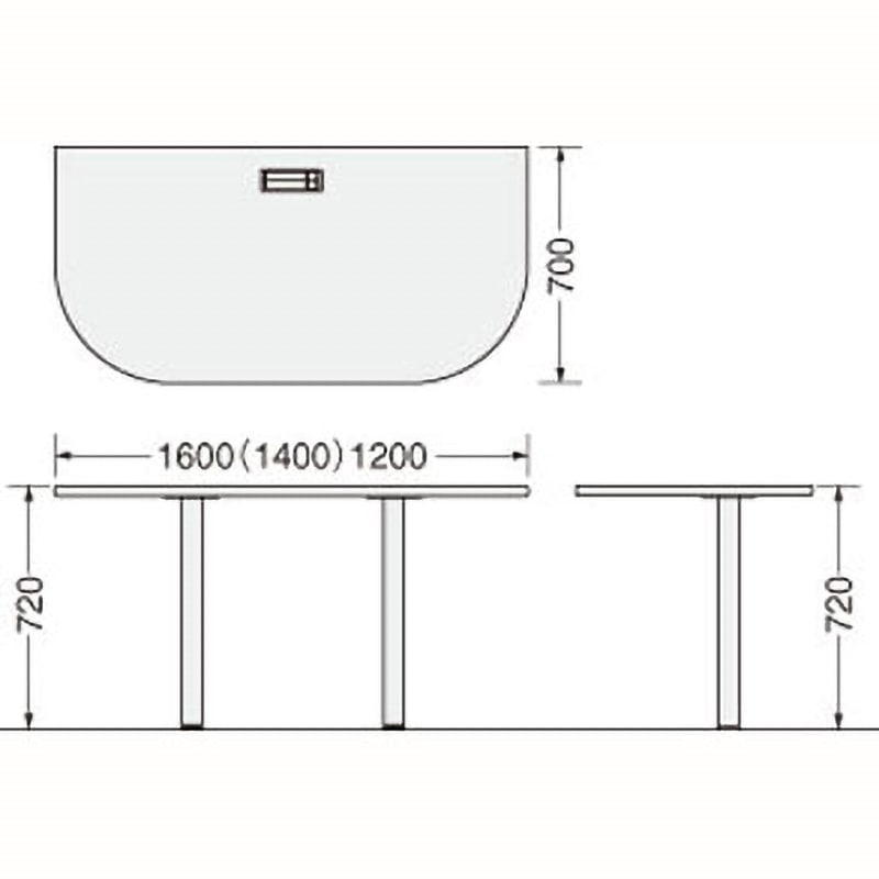 LDV-M127ST-WW デスク LION (ライオン事務器) 幅1200mm奥行700mm高さ720mm  LDV-M127ST-WW