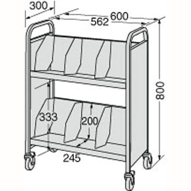 RW-A420C ラックワゴン LION (ライオン事務器) ホワイト色 RW-A420C