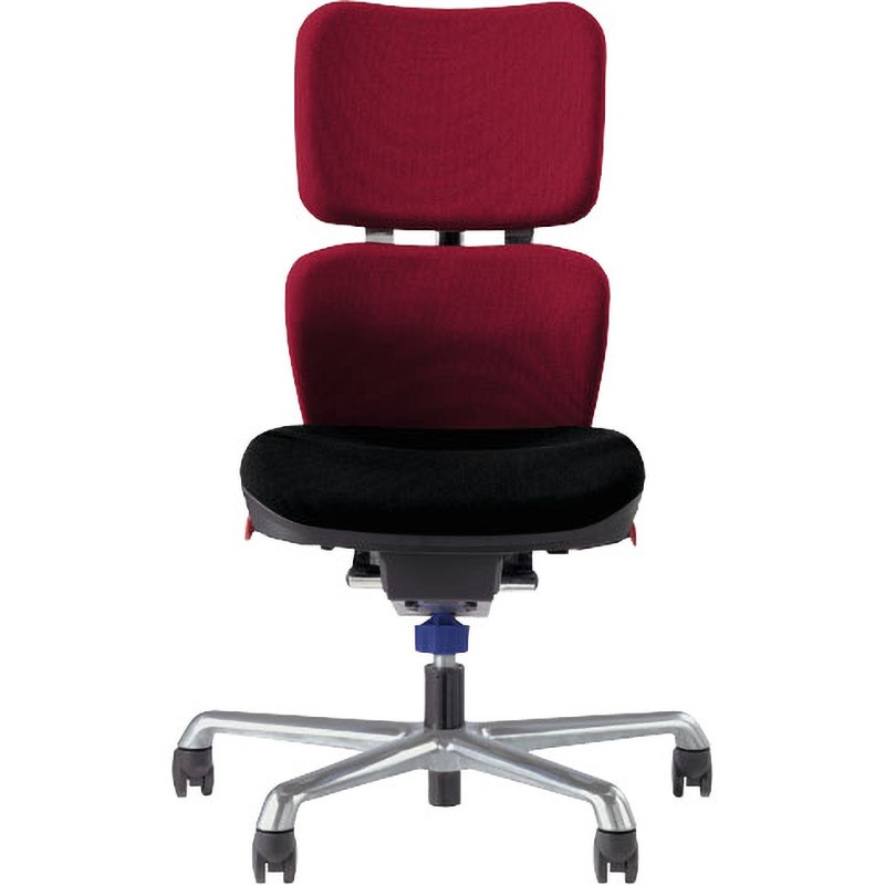 No.2410F アイビートル LION (ライオン事務器) チェリーレッド色 アームレスタイプ 幅675mm奥行605～655mm高さ920～1013mm 49,788円