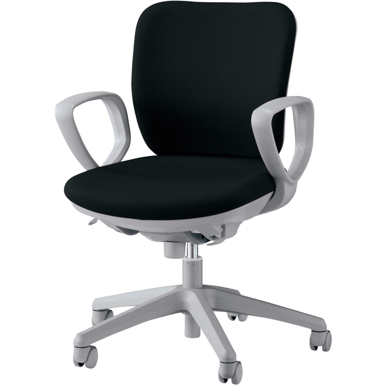 No.2911F セレーナ LION (ライオン事務器) ローバック サークルアームタイプ 高さ825～935mm幅640mm奥行550mm