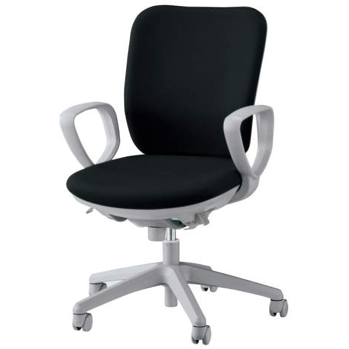 No.2941F セレーナ LION (ライオン事務器) ハイバック サークルアームタイプ 高さ885～995mm幅640mm奥行570mm