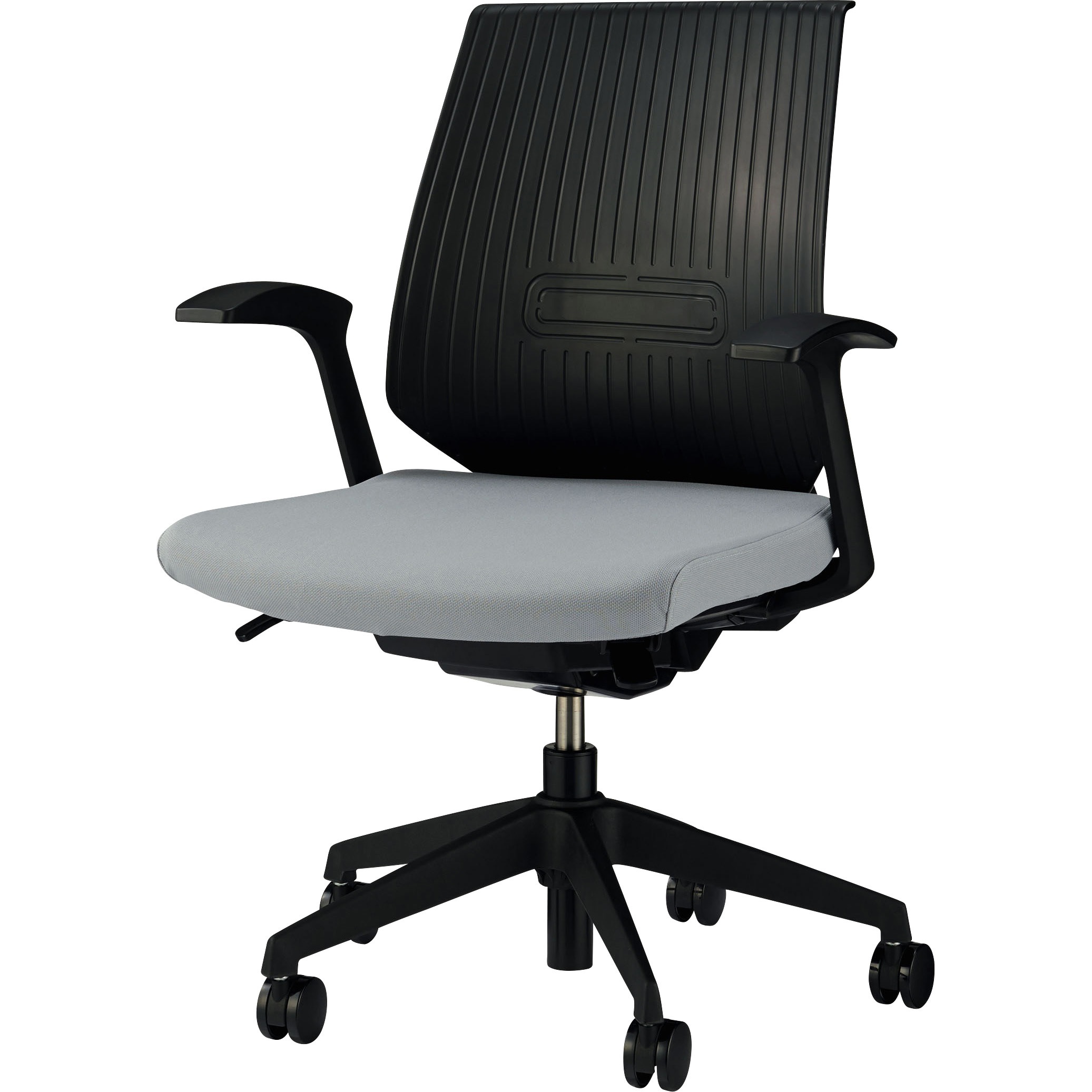 No.3106F セルビィ LION (ライオン事務器) グレー色 幅615mm奥行590mm高さ875～965mm