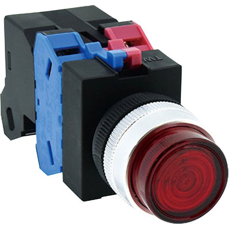 ALW21611DDR TWシリーズ 照光押ボタンスイッチ 突形 (LED)モメンタリ形 IDEC(和泉電気) 1a1b 照光色:赤 取付穴径22.3(0～0.4)mm  ALW21611DDR