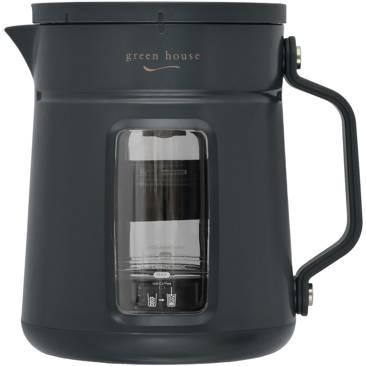 GH-CBCMA-GY コールドブリューコーヒーメーカー ダークグレー グリーンハウス 容量500mL