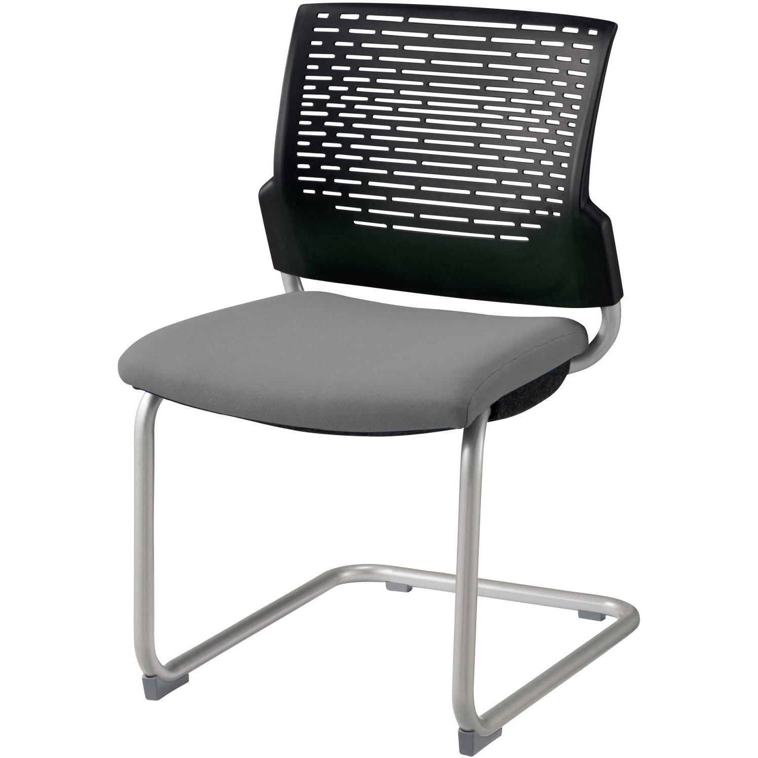 No.1770F ミーティング用チェアー スターブ LION (ライオン事務器) グレー キャスターなし 不可 高さ807mm幅467mm奥行584mm