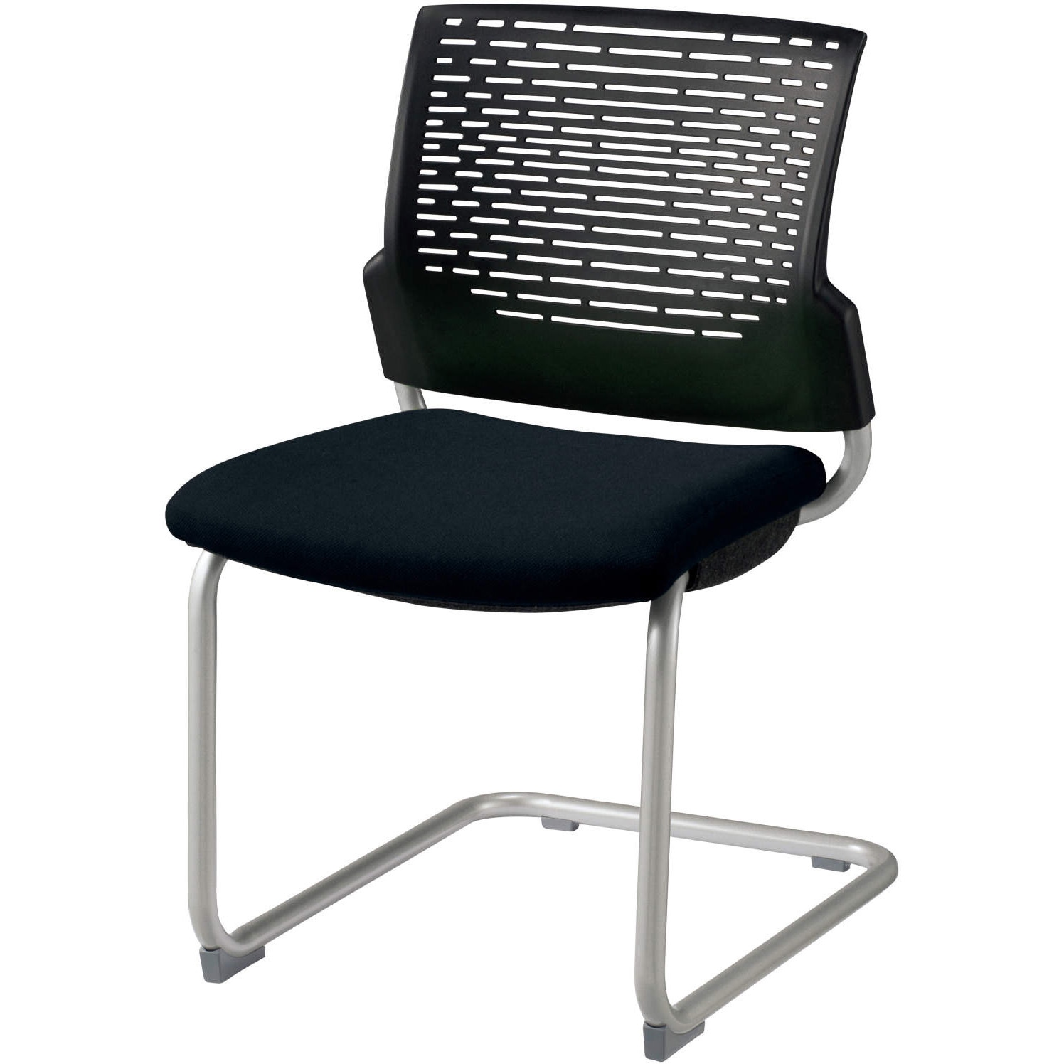 No.1770F ミーティング用チェアー スターブ LION (ライオン事務器) ブラック色 キャスターなし 不可 高さ807mm幅467mm奥行584mm