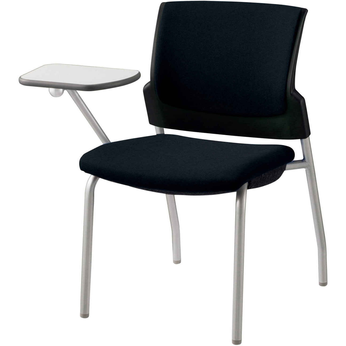 No.1757F ミーティング用チェアー スターブ LION (ライオン事務器) ブラック色 キャスターなし スタッキング可・2脚 高さ797mm幅575mm奥行745mm