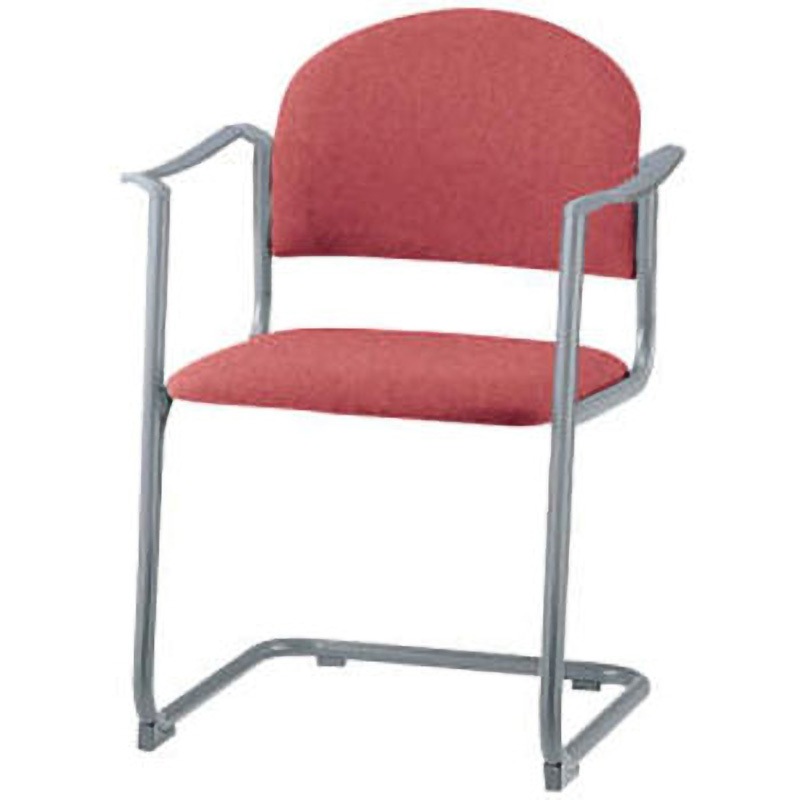 No.2335F ミーティング用チェアー LION (ライオン事務器) ローズ色 キャスターなし 不可 高さ780mm幅568mm奥行530mm 17,266円