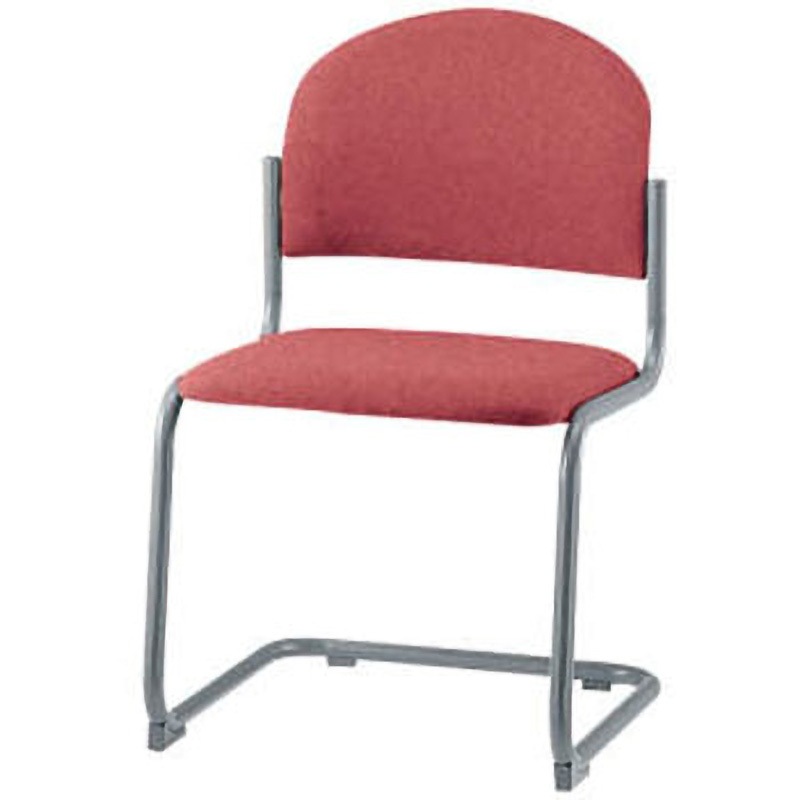 No.2336F ミーティング用チェアー LION (ライオン事務器) ローズ色 キャスターなし 不可 高さ780mm幅488mm奥行530mm