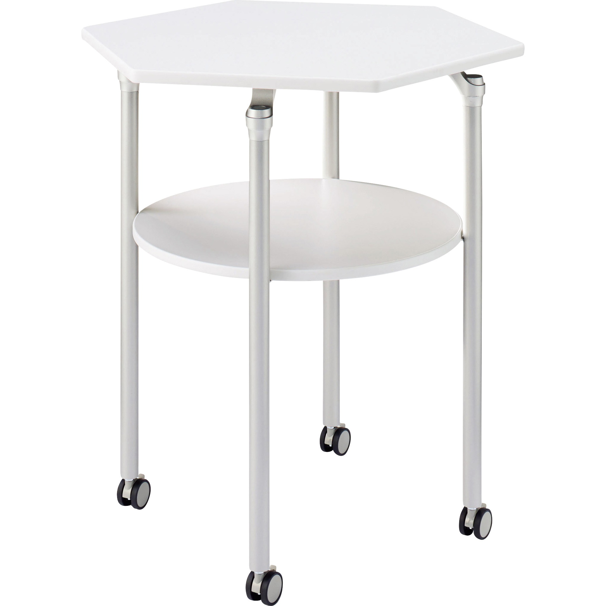 VAR-10-0907-W テーブル LION (ライオン事務器) ハイタイプ ホワイト色 幅900mm奥行784mm高さ1000mm  VAR-10-0907-W