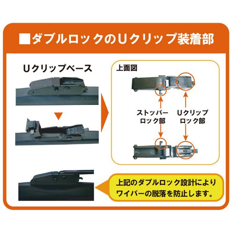 MS45 スノーブレード マルチスノー 9×3Uクリップ 1本 マルエヌ 【通販
