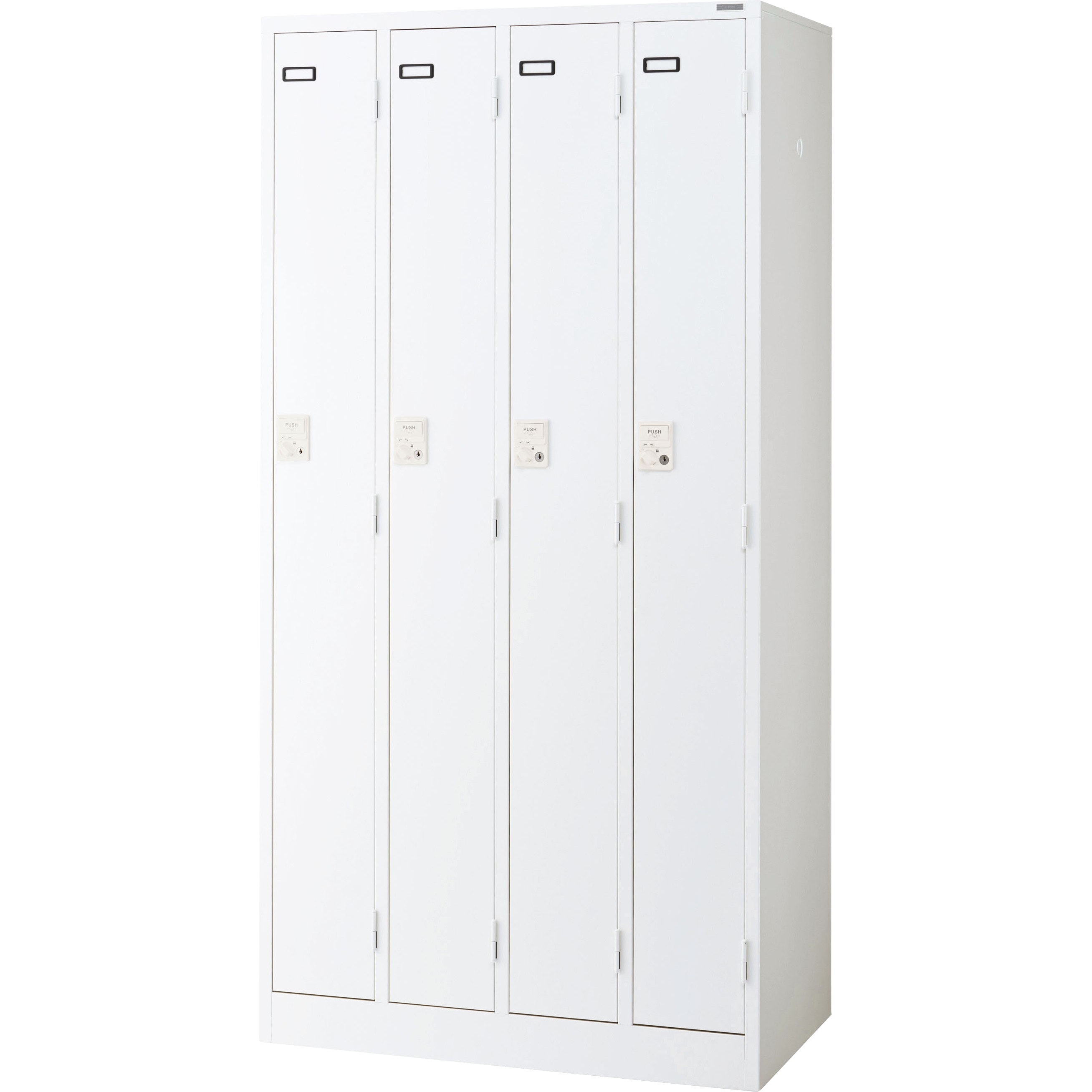 KL-74-S-W キーレスロッカー LION (ライオン事務器) ホワイト色 本体幅900mm奥行515mm高さ1790mm  KL-74-S-W