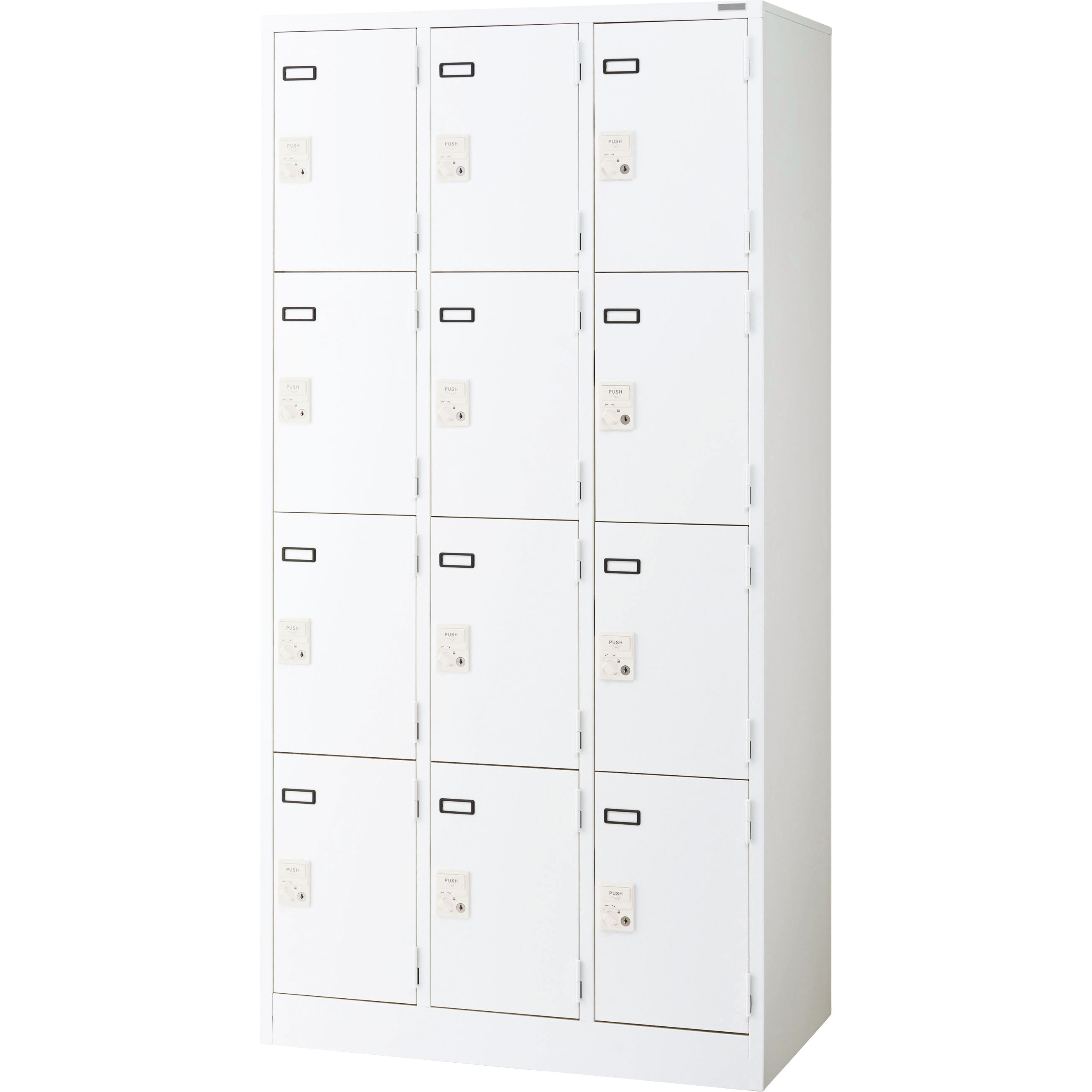 KL-712-S-W キーレスロッカー LION (ライオン事務器) ホワイト色 本体幅900mm奥行515mm高さ1790mm  KL-712-S-W