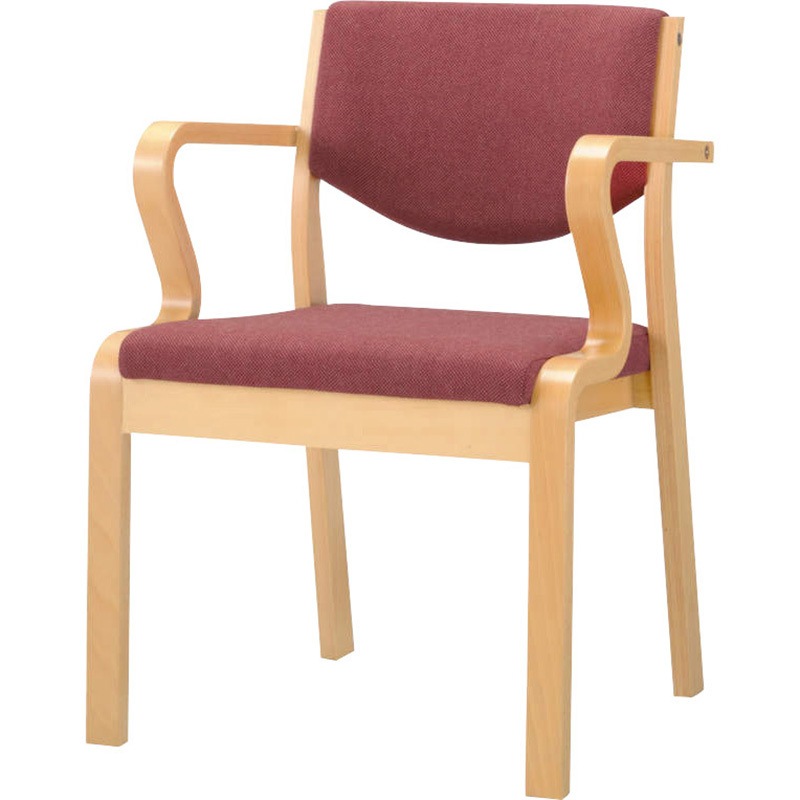 No.631FG 木製イス LION (ライオン事務器) 幅540mm奥行545mm高さ775mm 28,587円