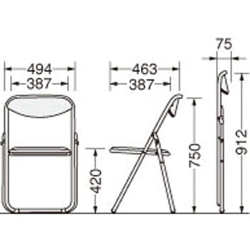 折りたたみイス No.211P ダークブラウン(代引不可) 送料無料折りたたみイス No.211P ダークブラウン