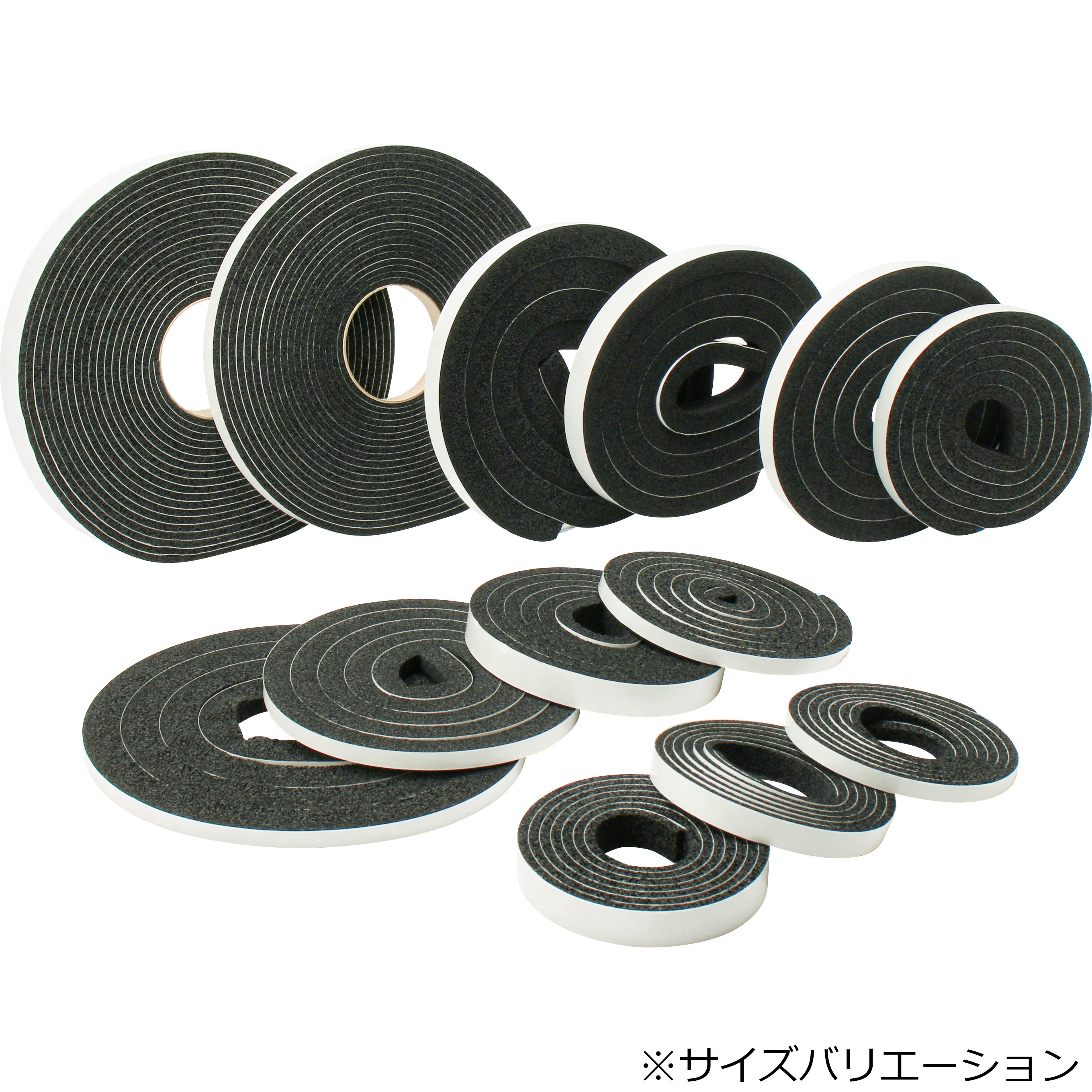 気密パッキンテープ モノタロウ 黒色 アクリル系 幅20mm長さ2m 1個 