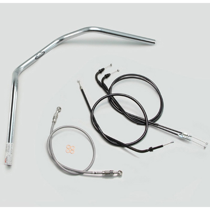 H024-012C 150アップ2型 ハンドルSET ハリケーン クロームメッキ色 適合車種GROM(16 JC61-1300001～) 17,980円