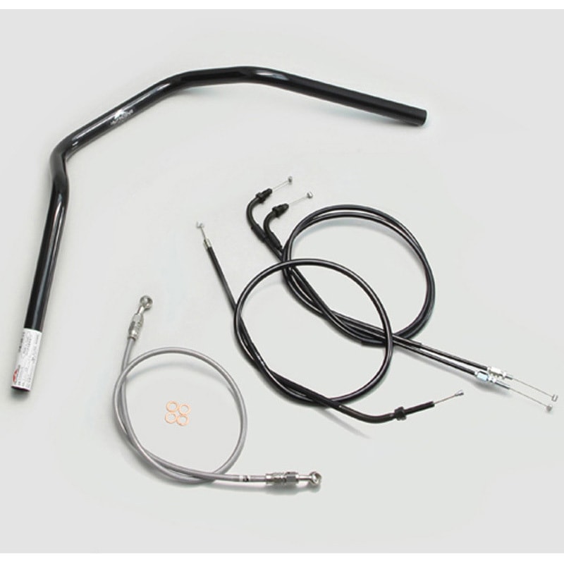 H024-047B ナロー3型 ハンドルSET ハリケーン ブラック色 適合車種GROM(16 JC61-1300001～) 17,980円