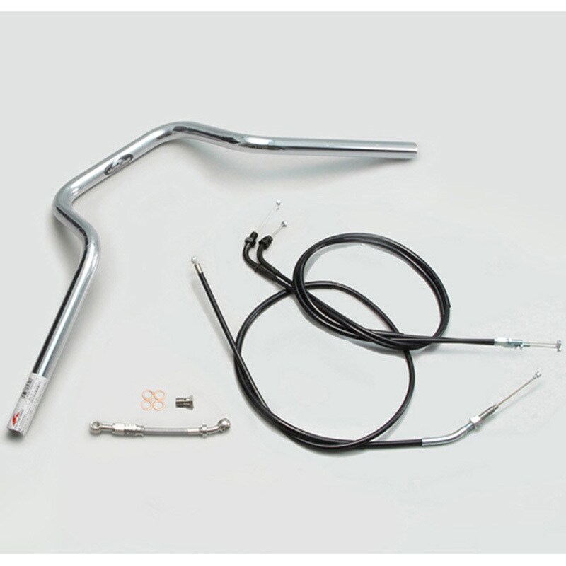 H026-904C クォーター4型 ハンドルSET ハリケーン クロームメッキ色 適合車種CB400SB(14-16 ABS車)