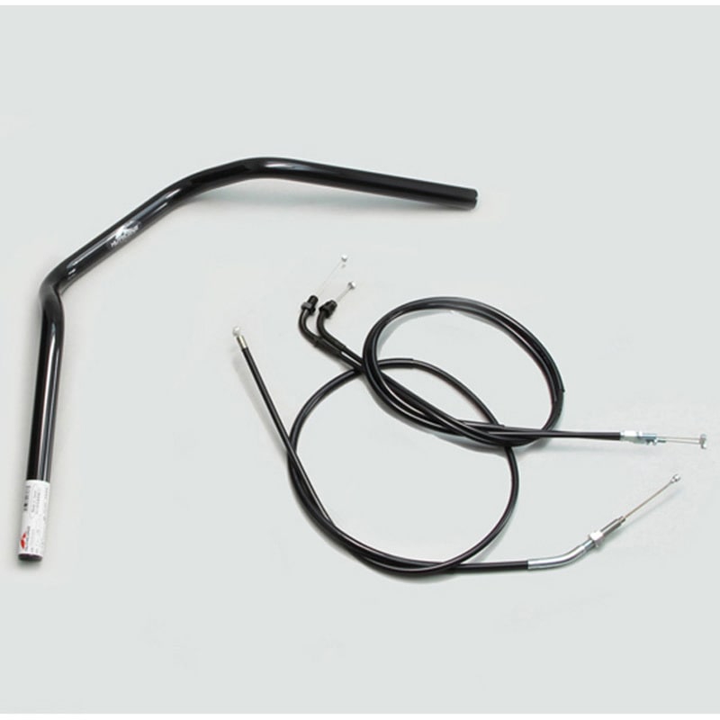 H027-046B ナロー2型 ハンドルSET ハリケーン ブラック色 適合車種CB400SF VTEC Revo(14-16 ABS車)