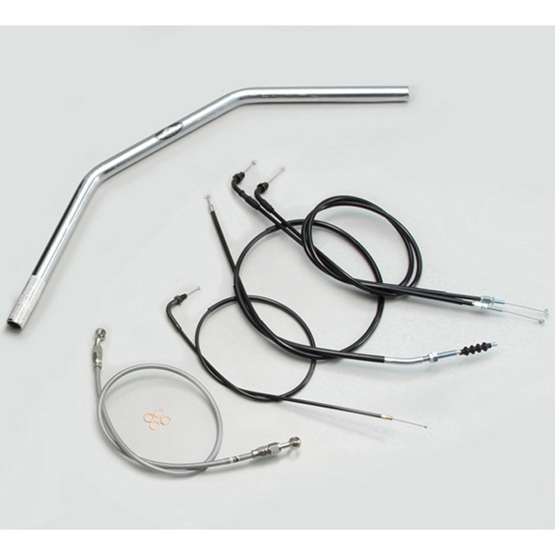 H028-058C フラット3型 ハンドルSET ハリケーン クロームメッキ色 適合車種(90-94 MC10-1300001～1499999)